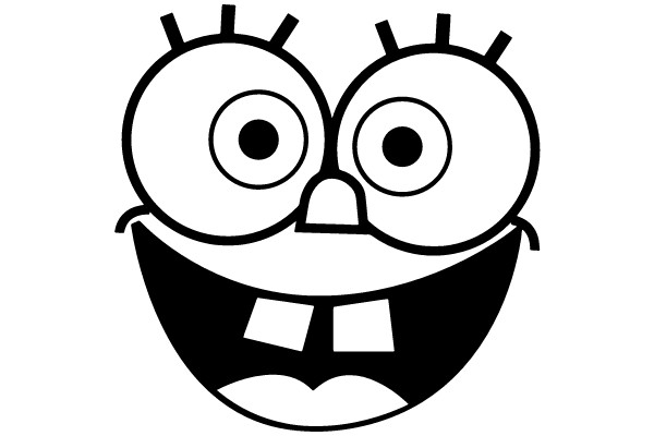 Grinning Cartoon Character
