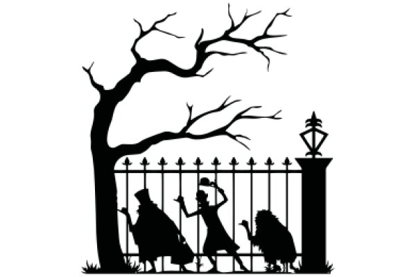 Silhouette of a Timeless Tale: A Family's Adventure