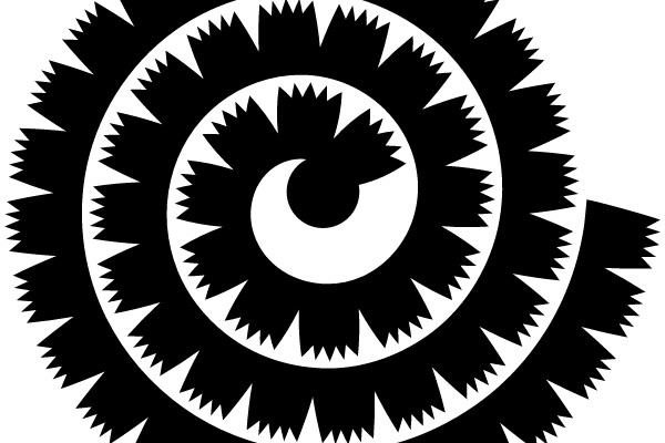 Stylized Design with a Spiral Pattern