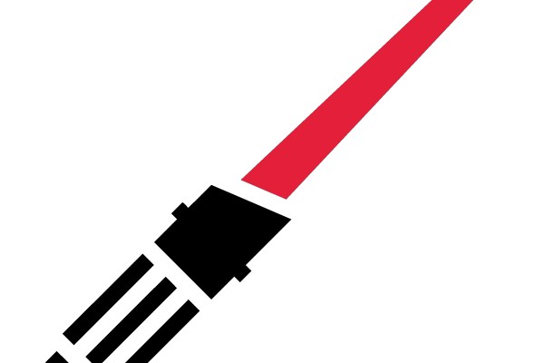 Red and Black Lightsaber