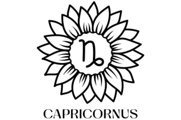 Stylized Logo of Capricornus with the Word 'Capricornus' Below