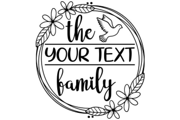 Your Text Family: A Graphic Design with a Touch of Nature