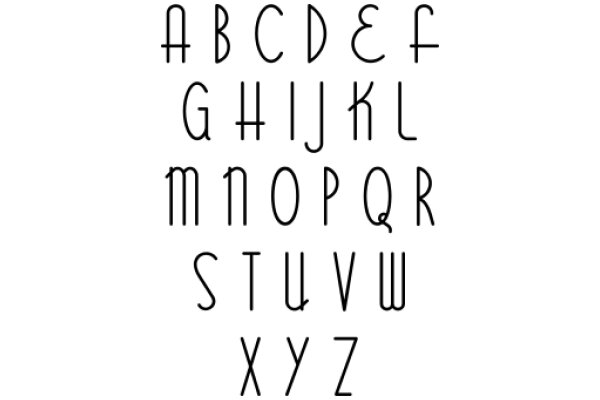 Typographic Art: A Stylish Alphabet Poster