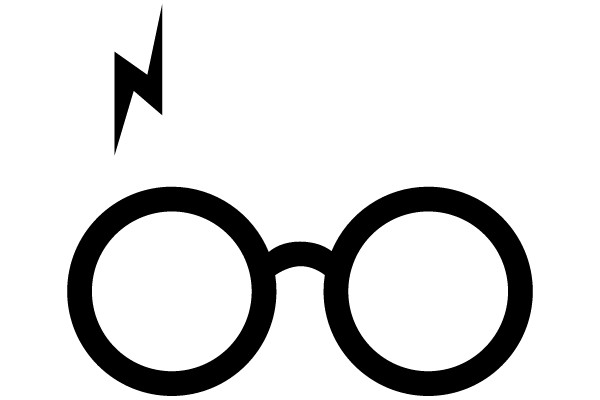 Glasses with North Pole Symbol