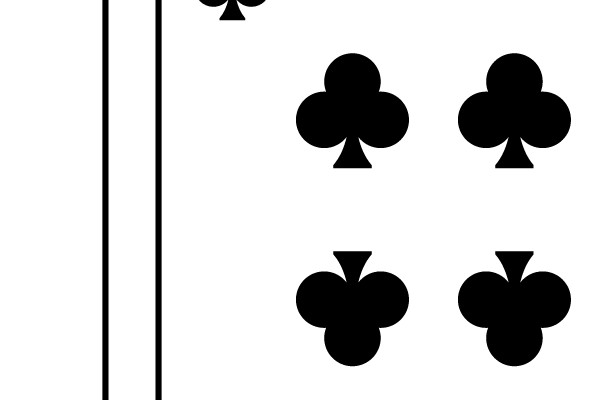 Eight of Clubs Playing Card