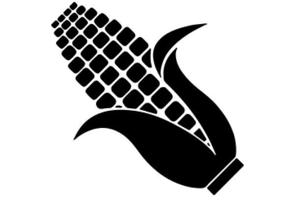 Stylized Corn Icon with Design