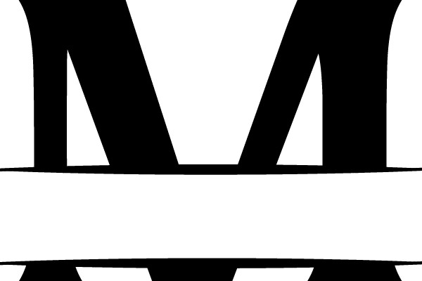 Bold Serif Letter M