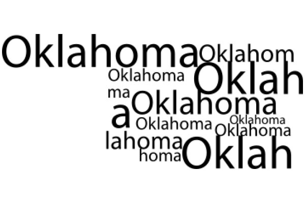 The Art of Language: A Visual Exploration of the Word 'Oklahoma'