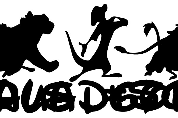 Silhouette of a Lion, a Dragon, and a Unicorn with the Hashtag #SQUADGOALS