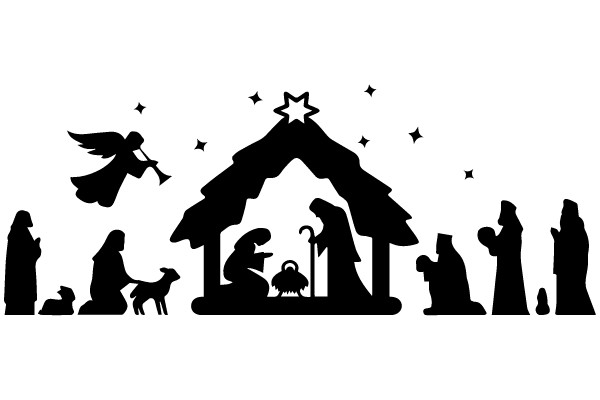 Silhouette of the Nativity
