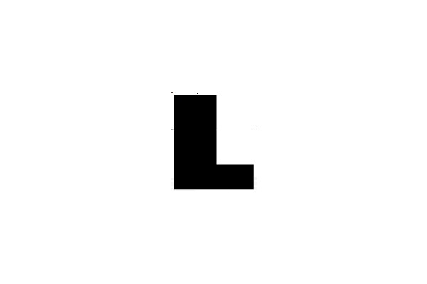 Incongruous Black Shapes on a White Background