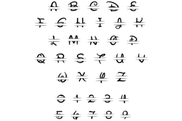Handwritten Typography: A Collection of Stylized Alphabets and Numbers