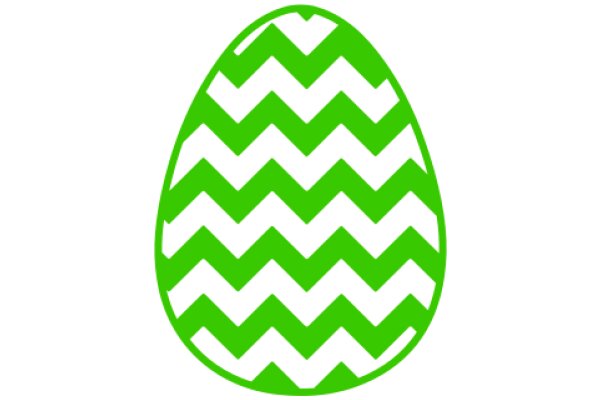 Vibrant Chevron Egg: A Symbol of Spring and Renewal
