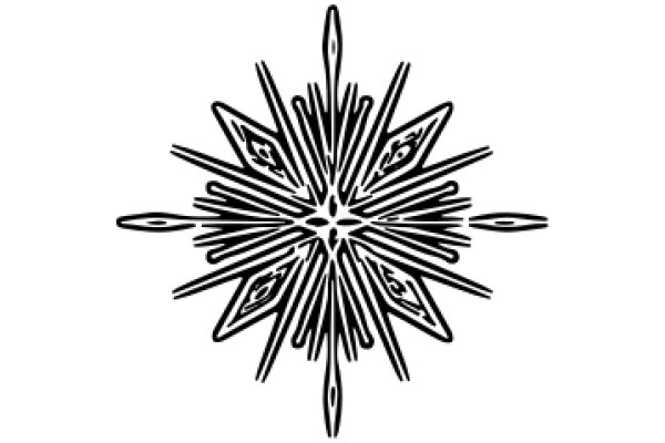Stylized Starburst Design: A Illustration