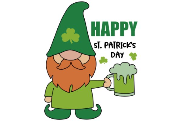 St. Patrick's Day Celebration: A Festive Cartoon Character