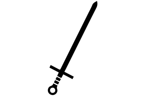 A Sleek Black Sword: A Symbol of Power and Honor