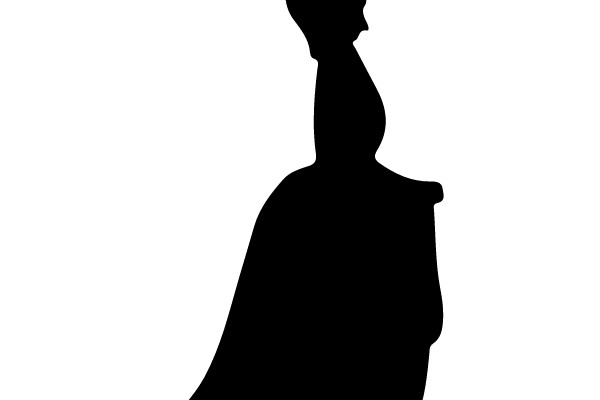 Silhouette of a Standing Woman