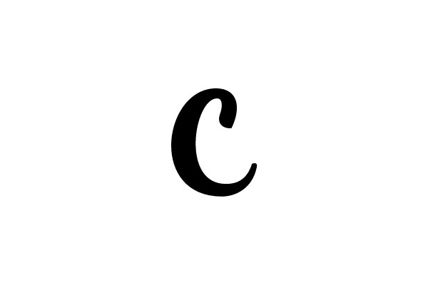 Bold Black Letter C
