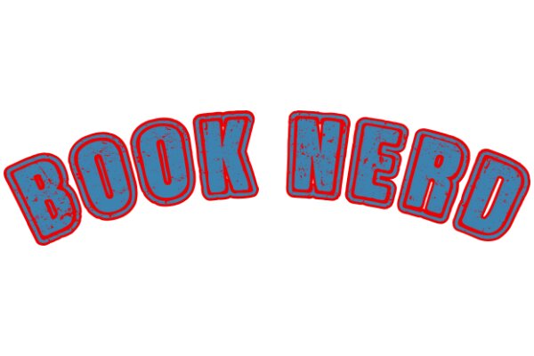 Vibrant and Stylized Text Art: A Colorful Book Hero