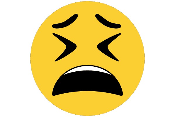 Distressed Face Emoji