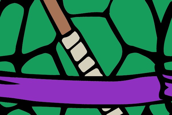 Retro Ninja Turtle Shell Symbol