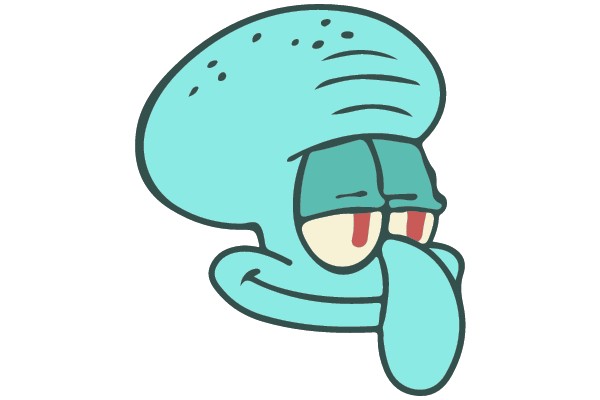 Squidward Sneaking a Peek