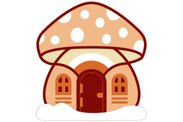 Whimsical Mushroom House with a Doorway
