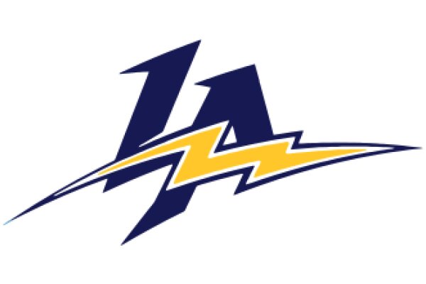 Stylized Logo of a Lightning Bolt with a Letter 'L' in a Sports Team Design