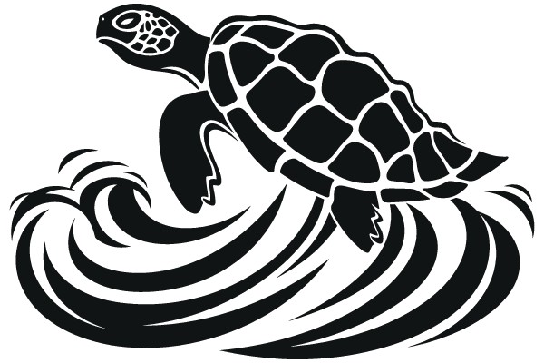 Graceful Sea Turtle in Motion