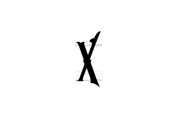 The Gothic Alphabet: 'X'