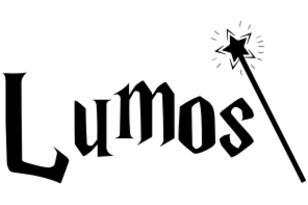A Stylized Logo for the Brand 'Lumos' with a Starburst Effect