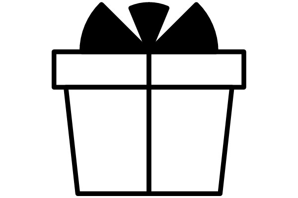 A Gift Box with a Black Bow