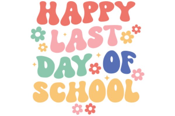 Celebrating the End of School with a Colorful 'Happy Last Day of School' Sign