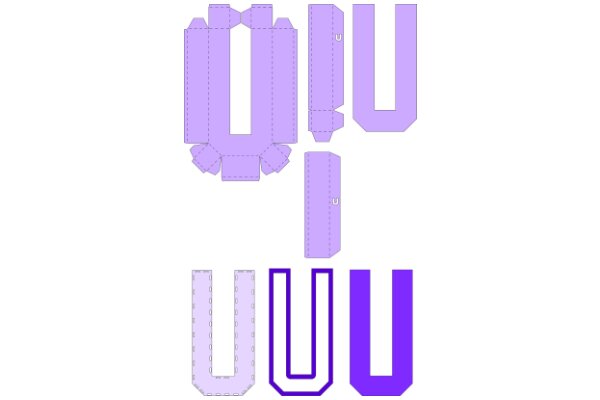 Stylish Purple Lettering: A Graphic Design Showcase