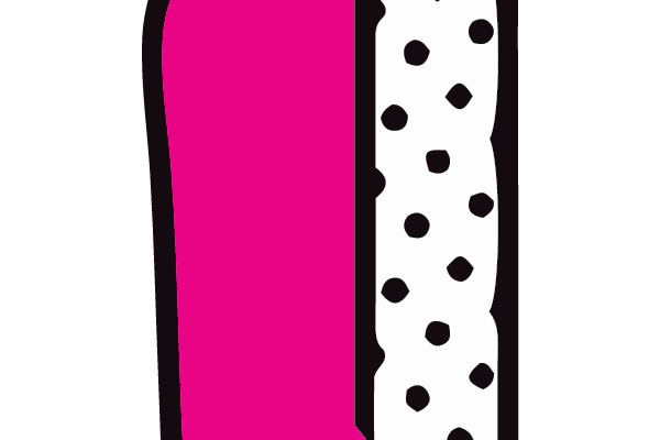 Two-Toned Ice Cream Bar: Pink and Polka-Dotted