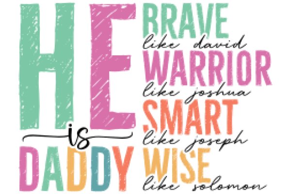 Heroic Words of Encouragement: A Colorful Affirmation Poster