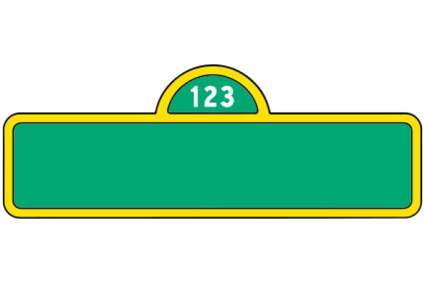 A Vibrant Green Suitcase with a Yellow Handle and Number 123