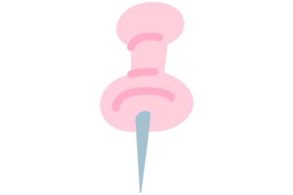 A Whimsical Pink Cloud with a Blue Pointy Top