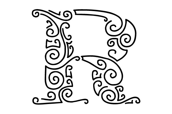 Decorative Letter R