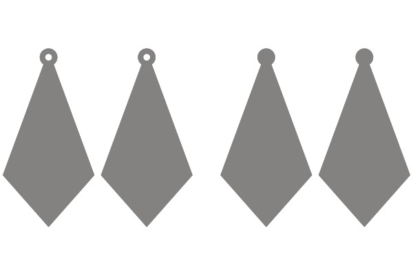 Four Grey Decorative Elements