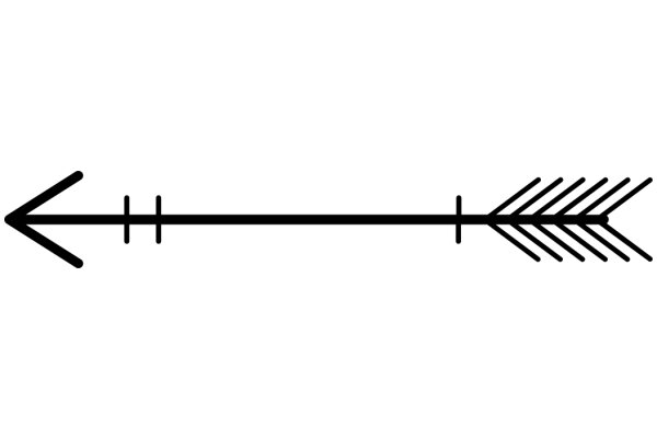 Simplistic Icon of an Arrow and a Reflection
