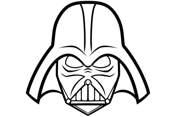 Darth Vader Helmet Coloring Page