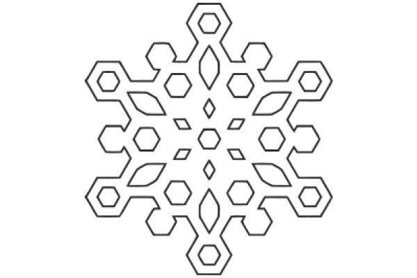 Geometric Art: A Snowflake Design