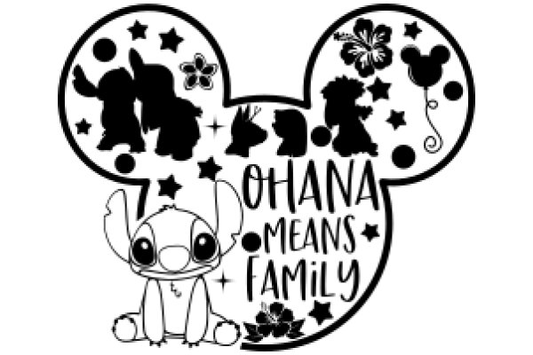 Disney-Inspired Family Logo: A Personalized Design with a Lilo and Stitch Touch