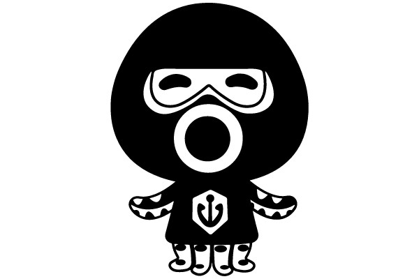 Monochrome Marvel: The Masked Icon