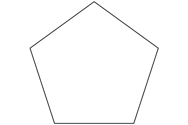 A Simple, White Geometric Shape