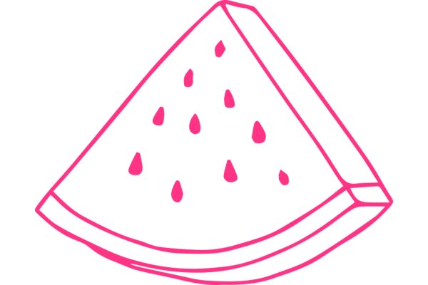 A Delightful Pink Watermelon with Juicy Drops