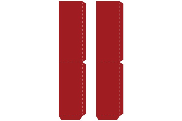 Digital Art: A Red Book with White Stitching