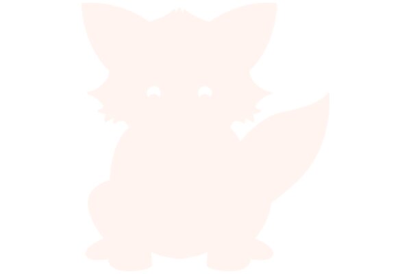A Pink Silhouette of a Fox