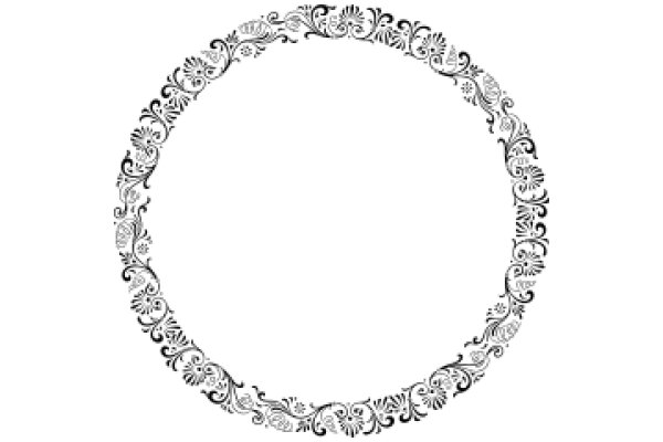 Intricate Design: A Close-up View of a Decorative Wreath